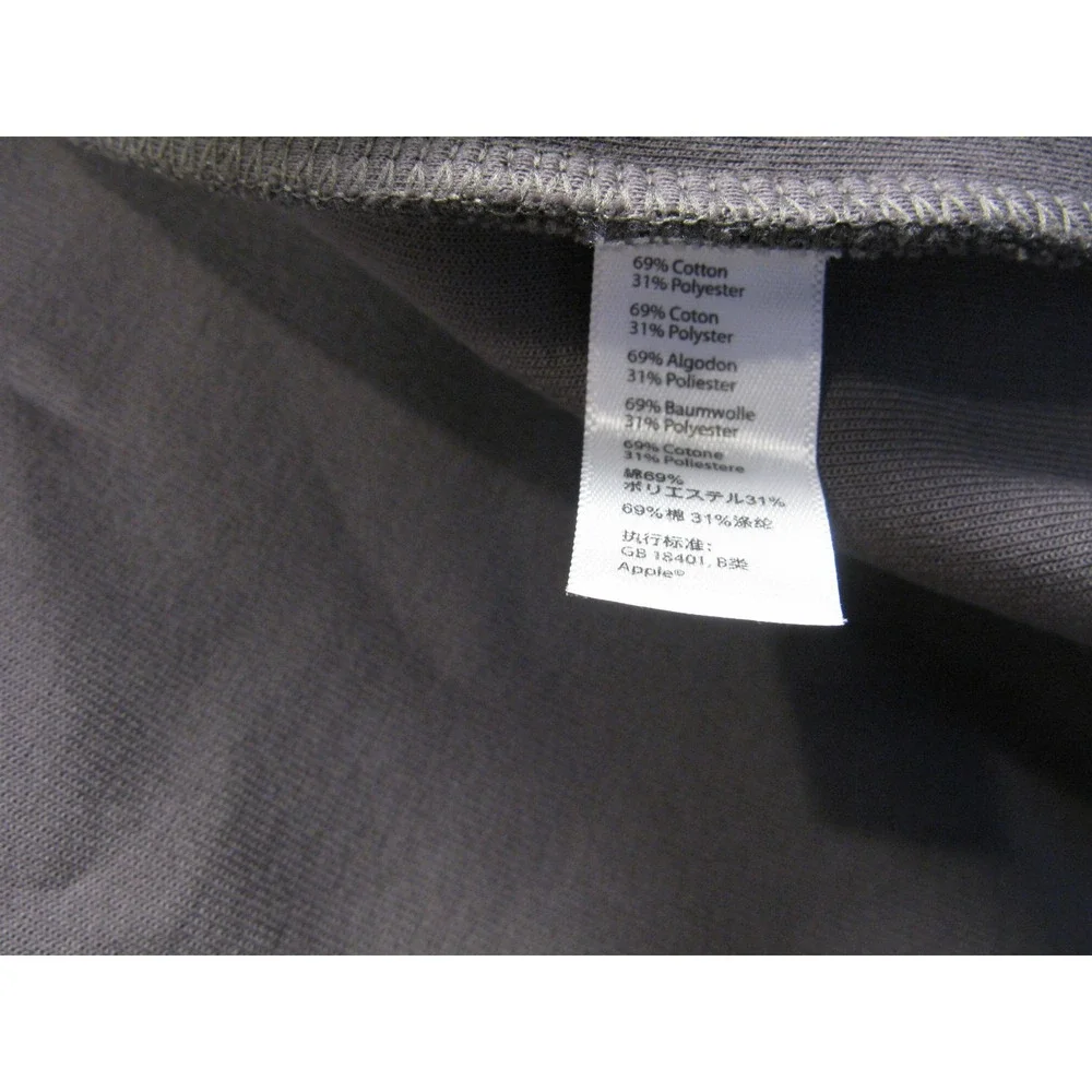Apple Employee Exclusive Full‎ Zip Bomber Jacket Slate Gray Mens XL Logo 2117